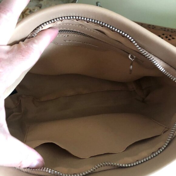 NEW VALENTINO Orlandi Vegan Leather Shoulder Crossbody Bag with Wallet Taupe - Picture 4 of 13